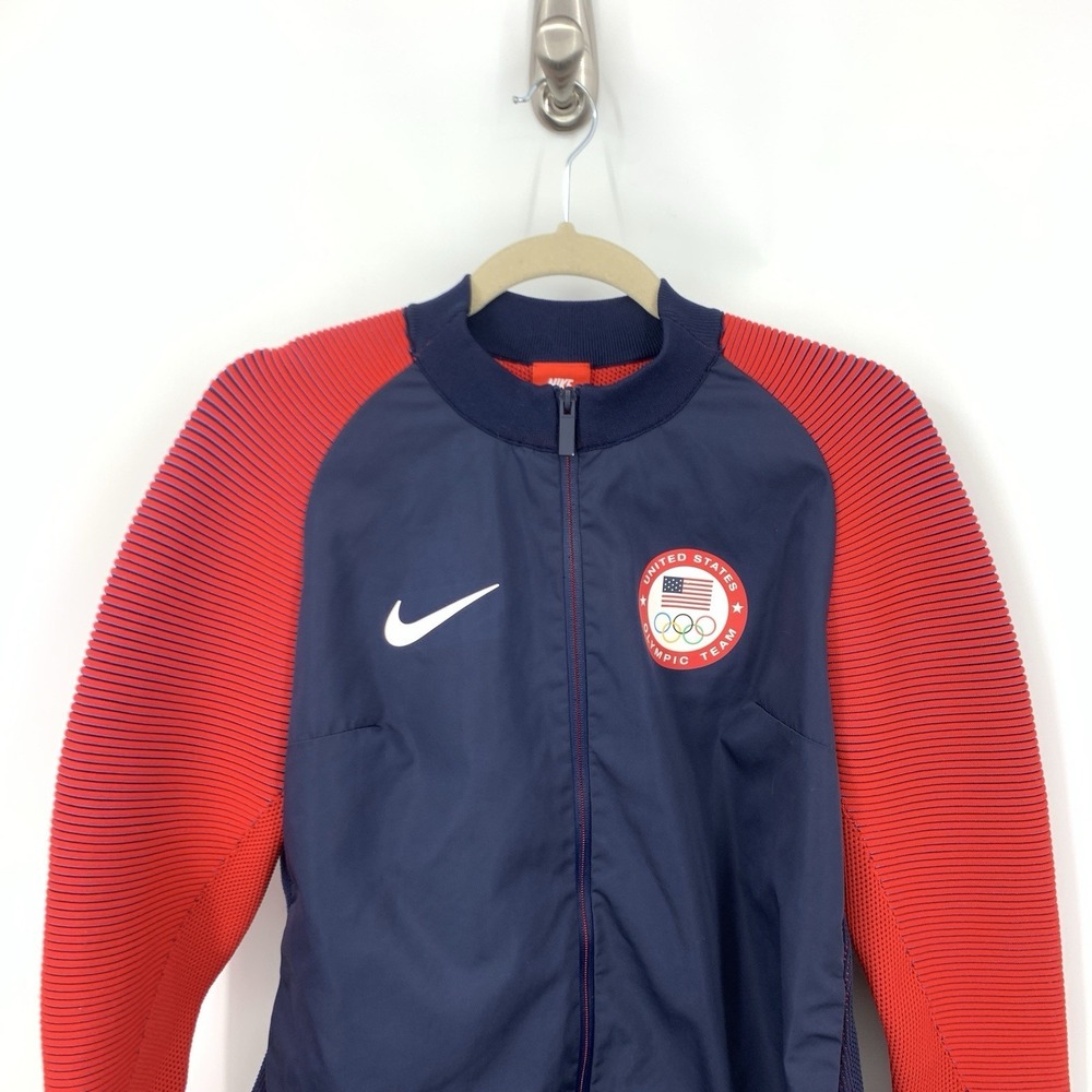 Nike Women Size Large Jacket 2016 USA Olympics Top Dynamic Reveal Tech Knit SPOT - Picture 2 of 8
